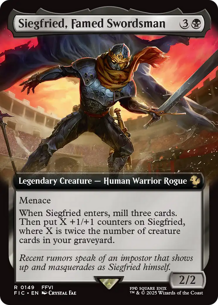 Siegfried, Famed Swordsman (Extended Art) [FINAL FANTASY Commander] | Anubis Games and Hobby