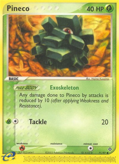 Pineco (71/97) [EX: Dragon] | Anubis Games and Hobby