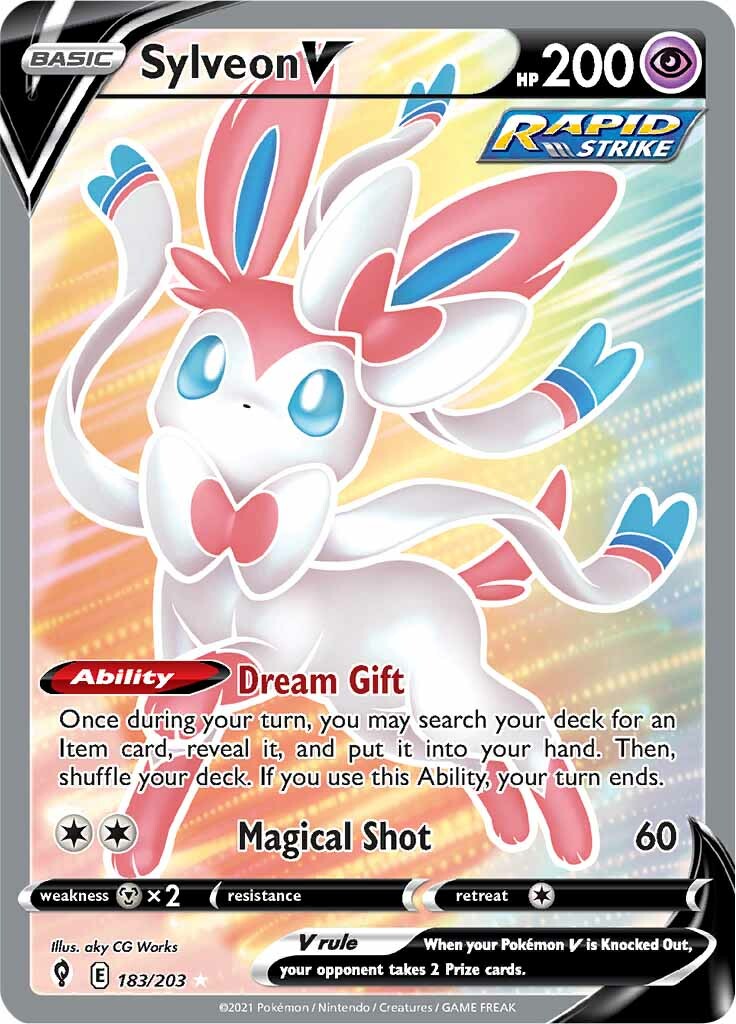 Sylveon V (183/203) [Sword & Shield: Evolving Skies] | Anubis Games and Hobby