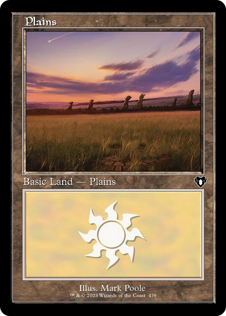 Plains (439) (Retro) [Commander Masters] | Anubis Games and Hobby