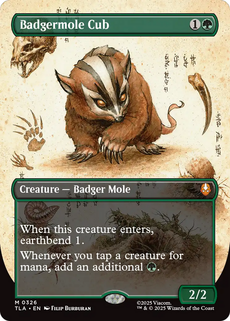 Badgermole Cub (Borderless) [Avatar: The Last Airbender] | Anubis Games and Hobby