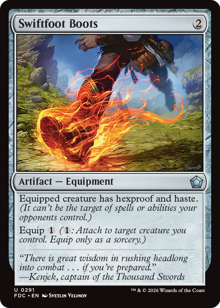 Swiftfoot Boots [Foundations Commander] | Anubis Games and Hobby