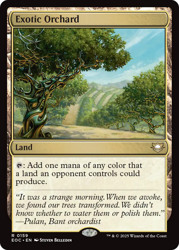 Exotic Orchard [Edge of Eternities Commander] | Anubis Games and Hobby