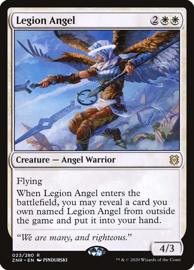Legion Angel (Promo Pack) [Zendikar Rising Promos] | Anubis Games and Hobby