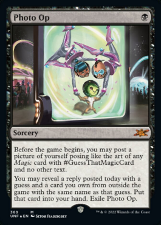 Photo Op (Galaxy Foil) [Unfinity] | Anubis Games and Hobby