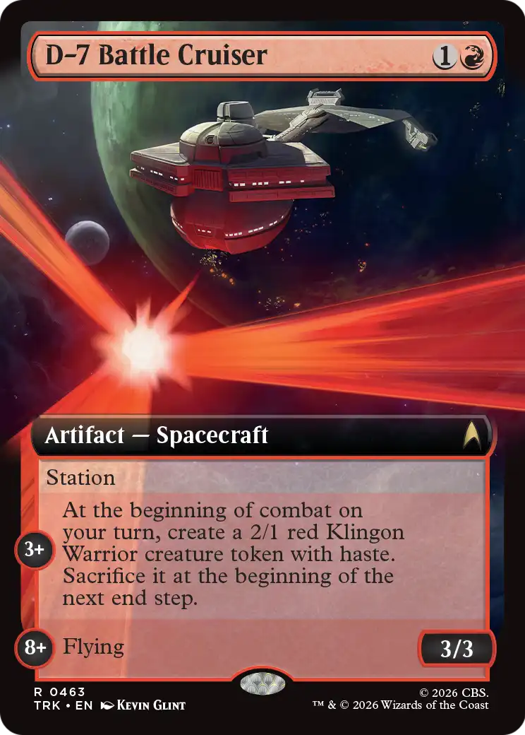 D-7 Battle Cruiser (Extended Art) [Star Trek] | Anubis Games and Hobby
