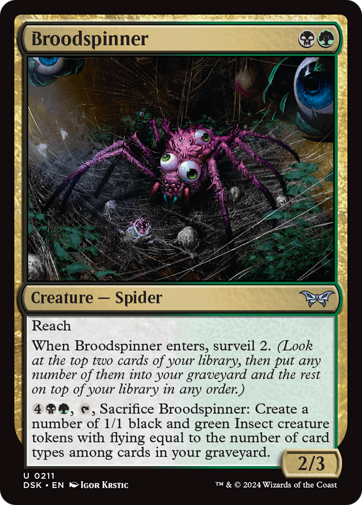 Broodspinner [Duskmourn: House of Horror] | Anubis Games and Hobby