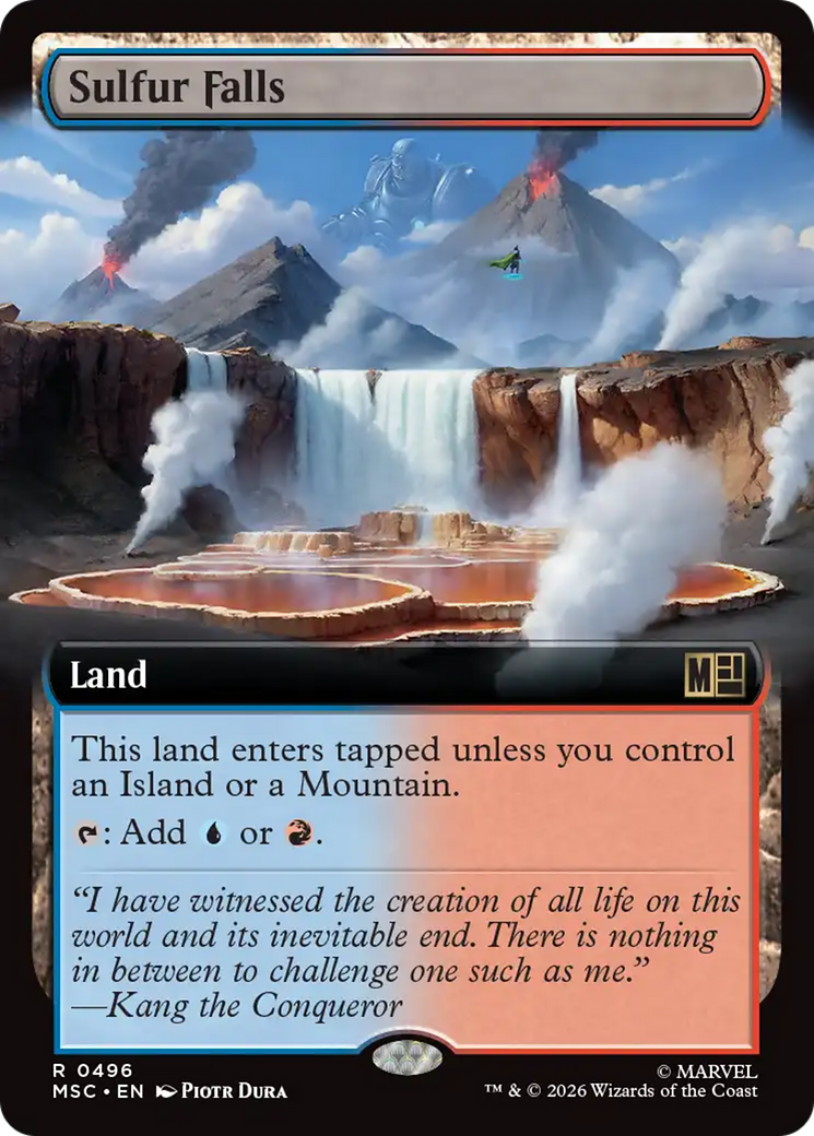 Sulfur Falls (Extended Art) [Marvel Super Heroes Commander] | Anubis Games and Hobby