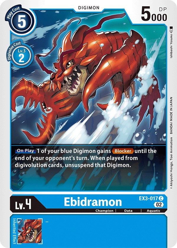 Ebidramon [EX3-017] [Draconic Roar] | Anubis Games and Hobby