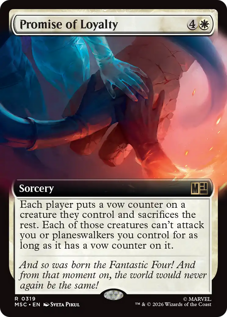 Promise of Loyalty (Extended Art) [Marvel Super Heroes Commander] | Anubis Games and Hobby