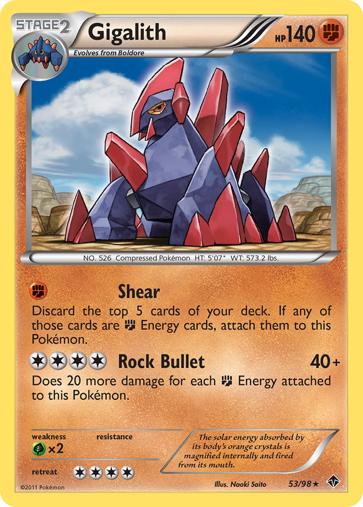 Gigalith (53/98) [Black & White: Emerging Powers] | Anubis Games and Hobby