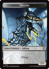 Cat // Inkling (0022) Double-Sided Token [Secrets of Strixhaven Commander Tokens] | Anubis Games and Hobby