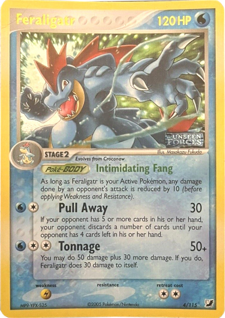 Feraligatr (4/115) (Stamped) [EX: Unseen Forces] | Anubis Games and Hobby