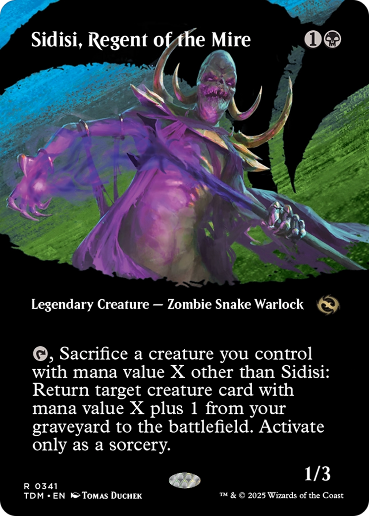 Sidisi, Regent of the Mire (Borderless) [Tarkir: Dragonstorm] | Anubis Games and Hobby