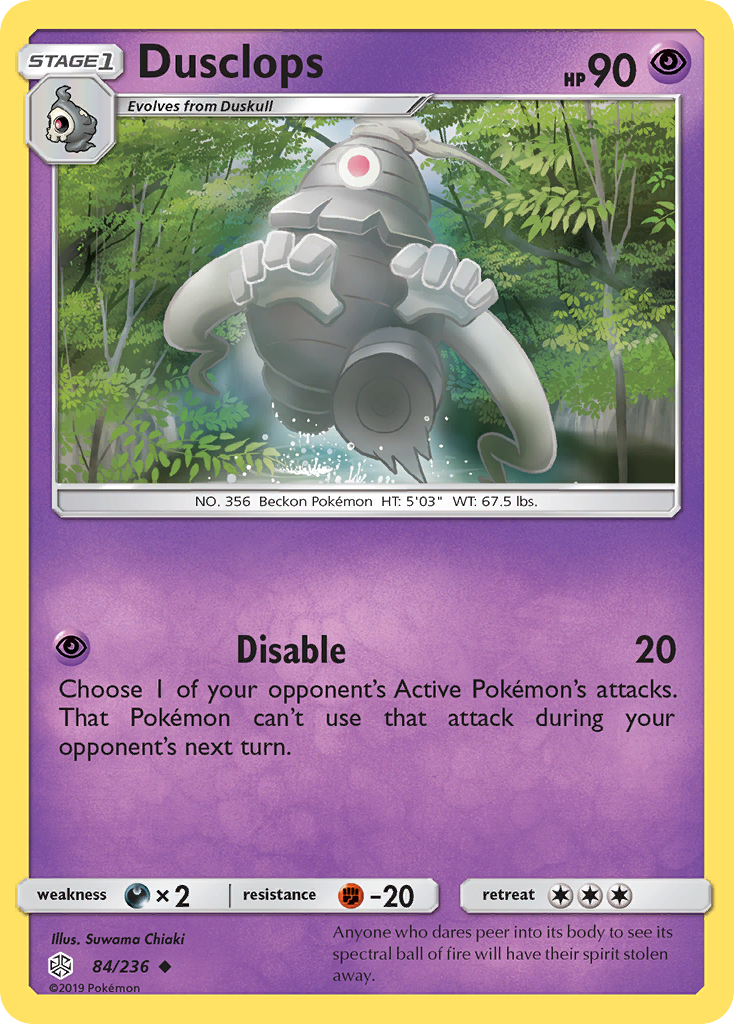 Dusclops (84/236) [Sun & Moon: Cosmic Eclipse] | Anubis Games and Hobby