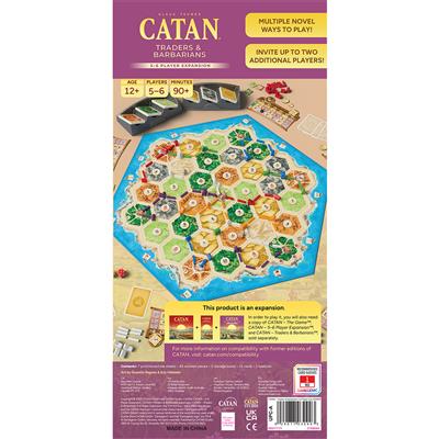 Catan: Traders & Barbarians 5-6 Player Expansion - 6th Edition | Anubis Games and Hobby