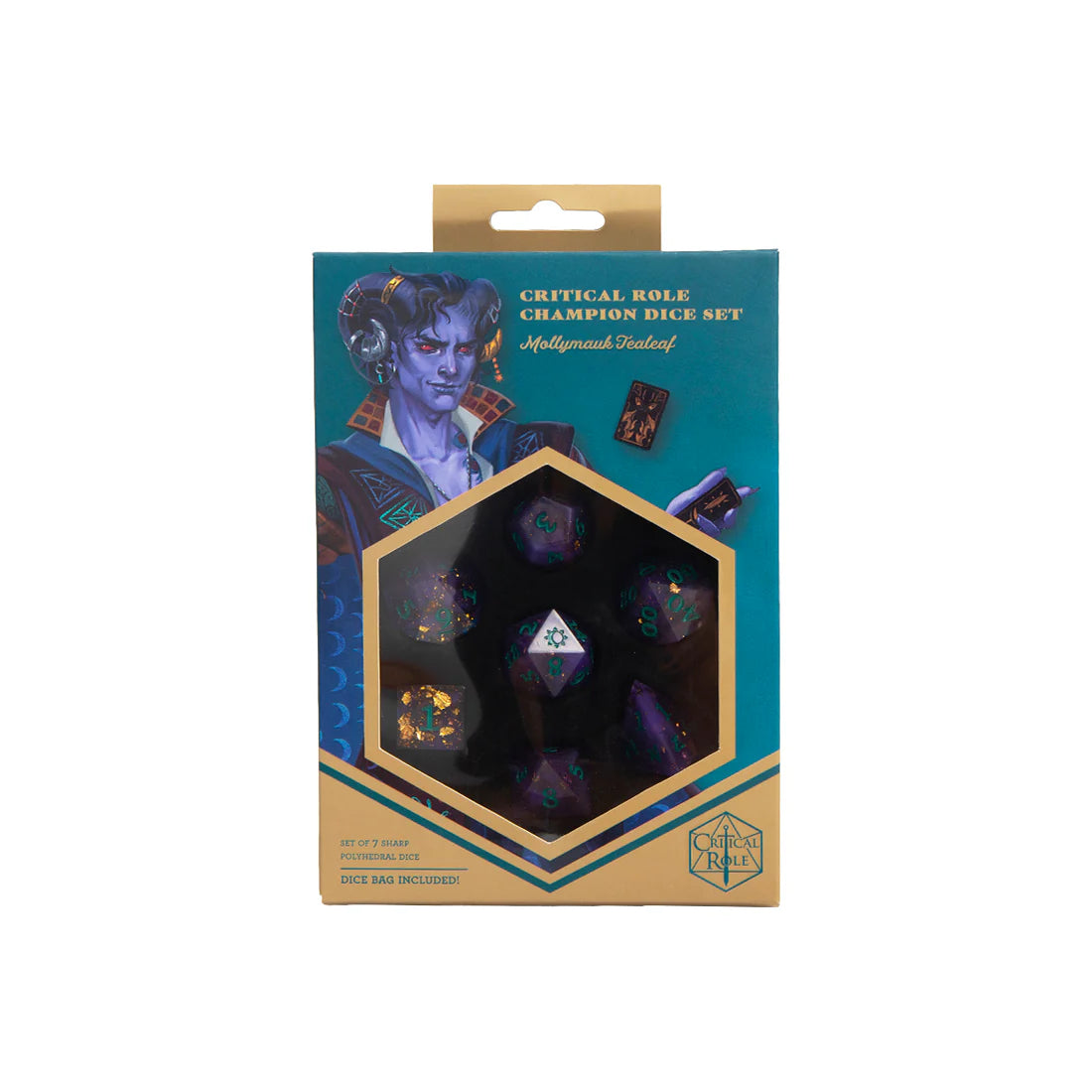 Champion Dice Set - Mollymauk Tealeaf | Anubis Games and Hobby