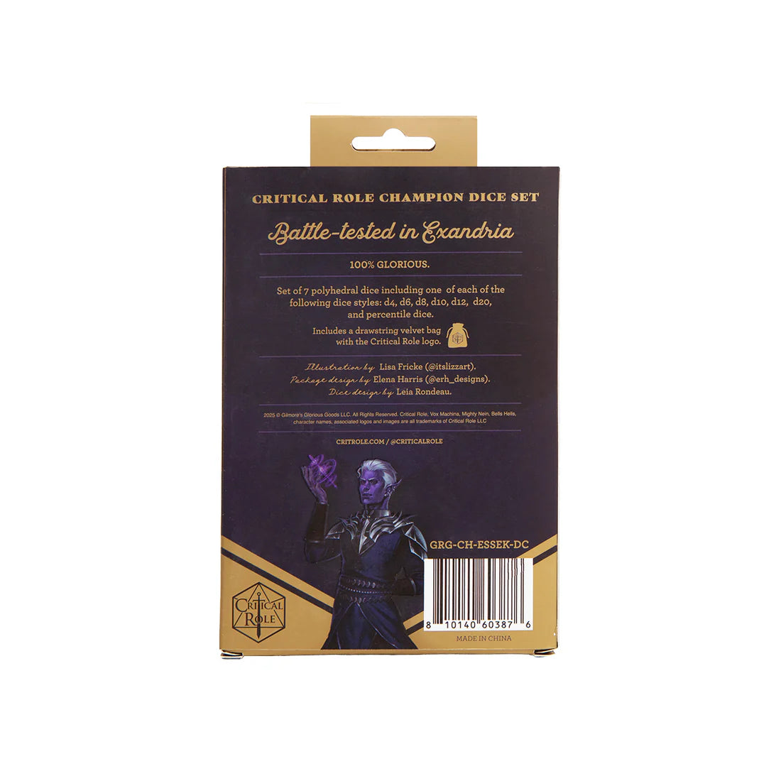 Champion Dice Set - Essek Thelyss | Anubis Games and Hobby