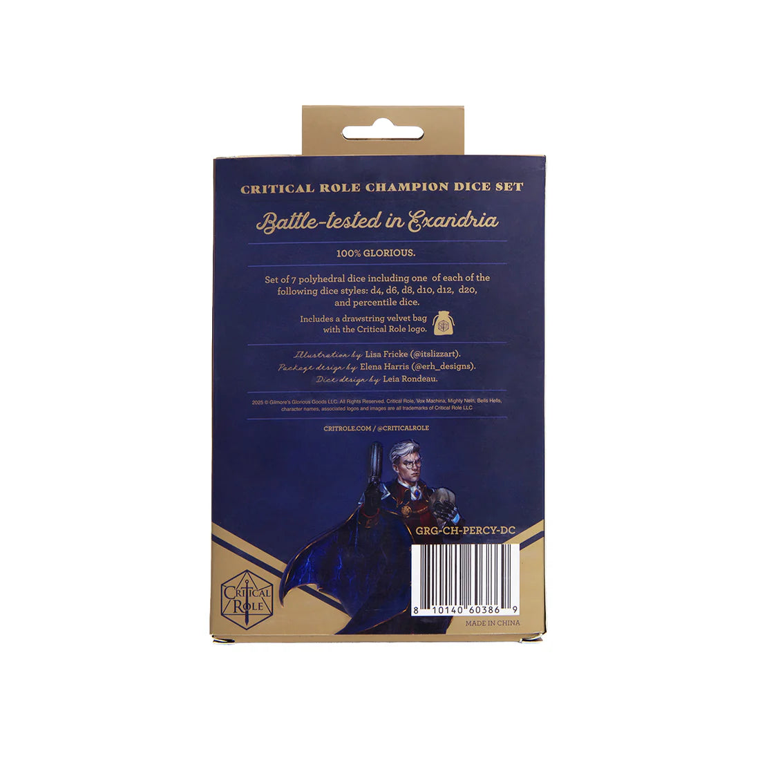 Champion Dice Set - Percival Fredrickstein Von Musel Klossowski De Rolo III | Anubis Games and Hobby