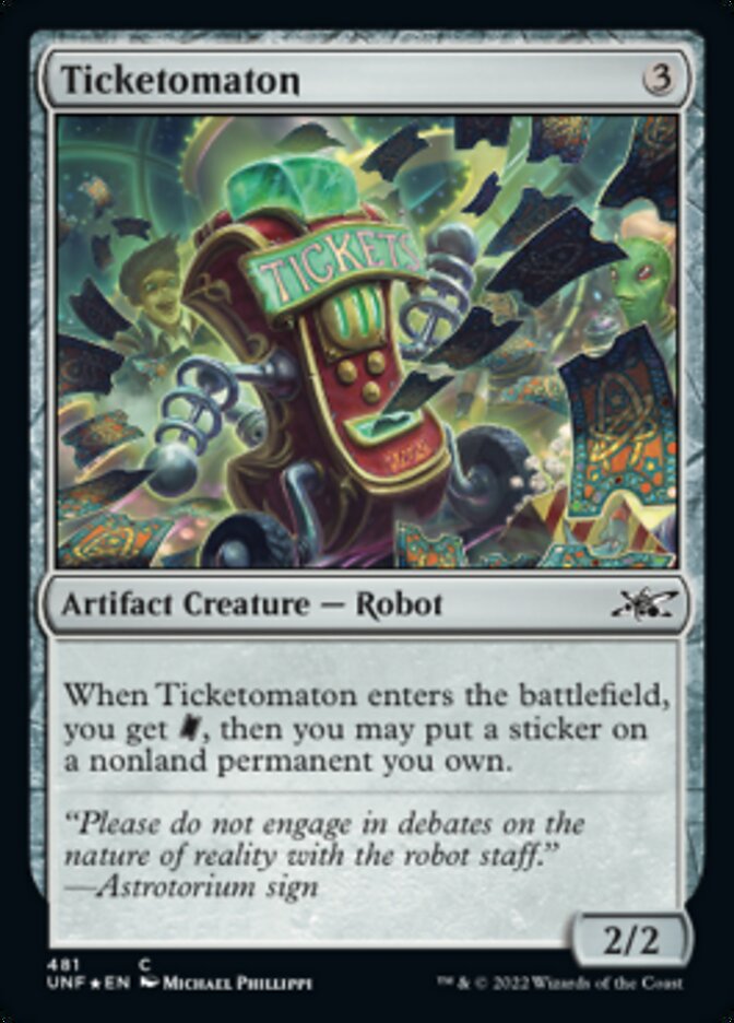 Ticketomaton (Galaxy Foil) [Unfinity] | Anubis Games and Hobby