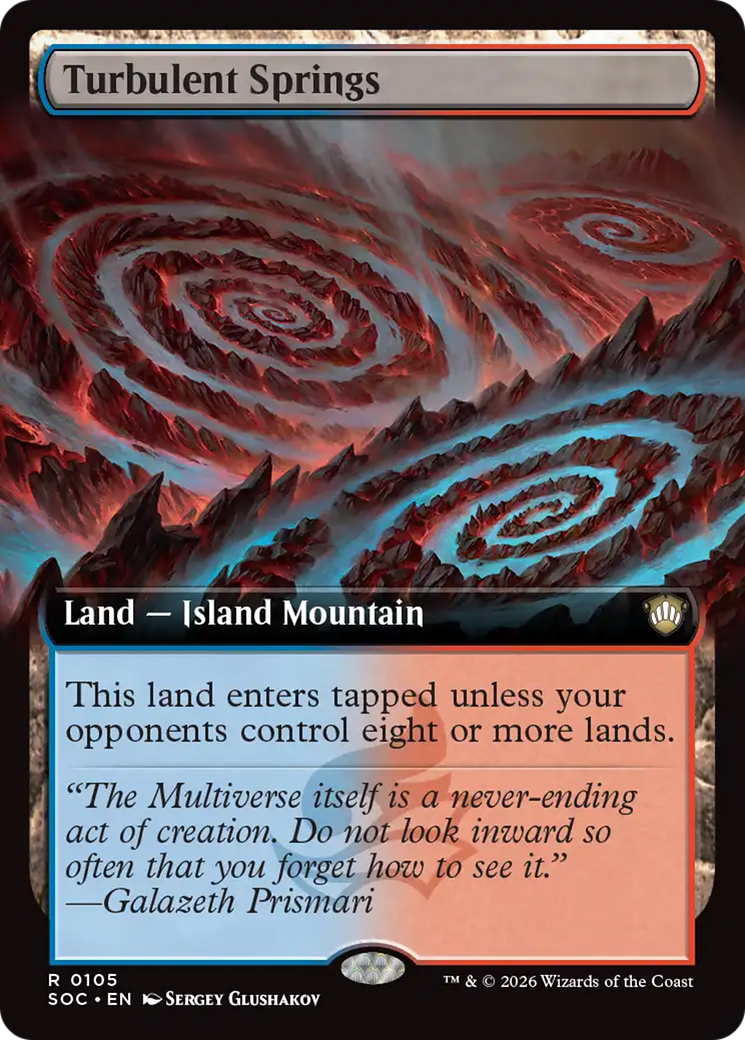 Turbulent Springs (Extended Art) [Secrets of Strixhaven Commander] | Anubis Games and Hobby