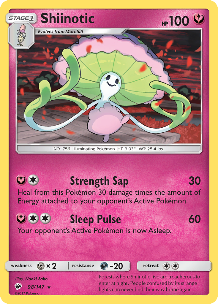Shiinotic (98/147) [Sun & Moon: Burning Shadows] | Anubis Games and Hobby