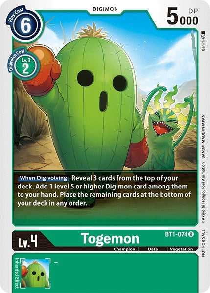 Togemon [BT1-074] (Official Tournament Pack Vol.3) [Release Special Booster Promos] | Anubis Games and Hobby