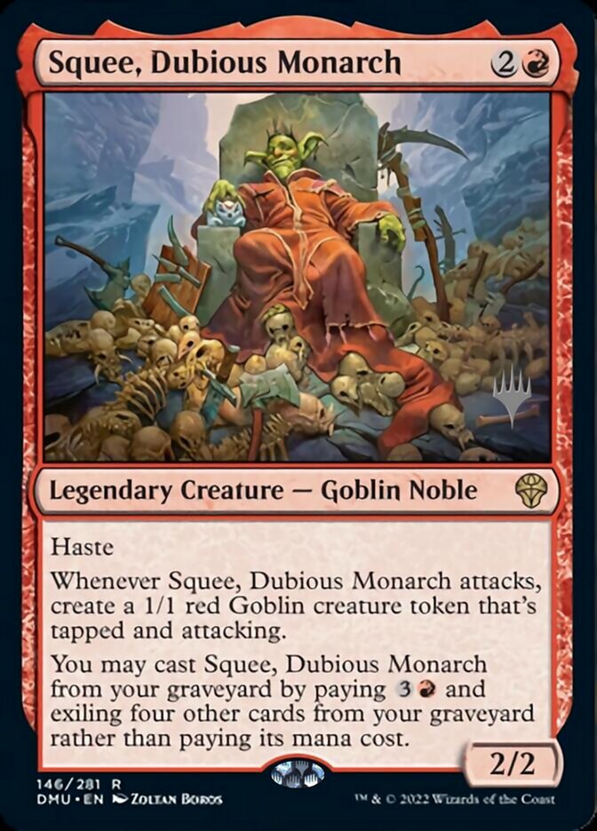 Squee, Dubious Monarch (Promo Pack) [Dominaria United Promos] | Anubis Games and Hobby