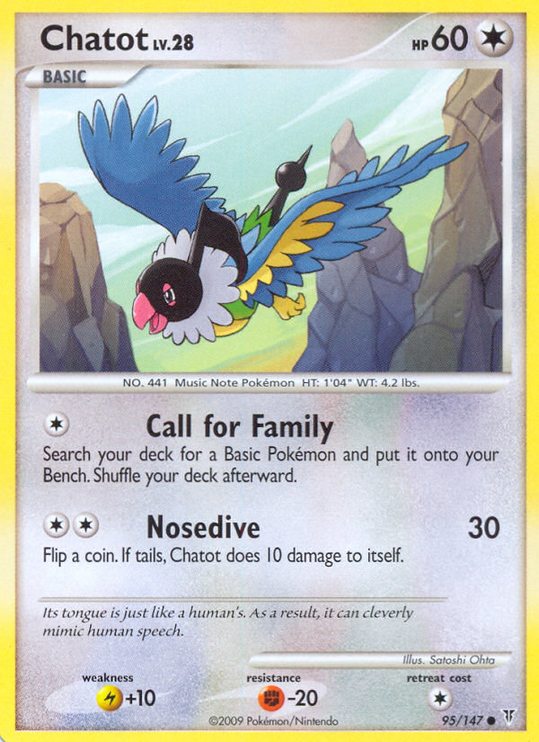 Chatot (95/147) [Platinum: Supreme Victors] | Anubis Games and Hobby