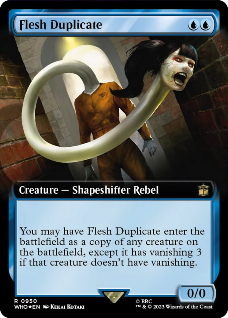 Flesh Duplicate (Extended Art) (Surge Foil) [Doctor Who] | Anubis Games and Hobby