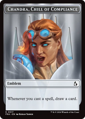 Chandra, Chill of Compliance // Chandra, Torch of Defiance Double-Sided Token [Reality Fracture Tokens] | Anubis Games and Hobby