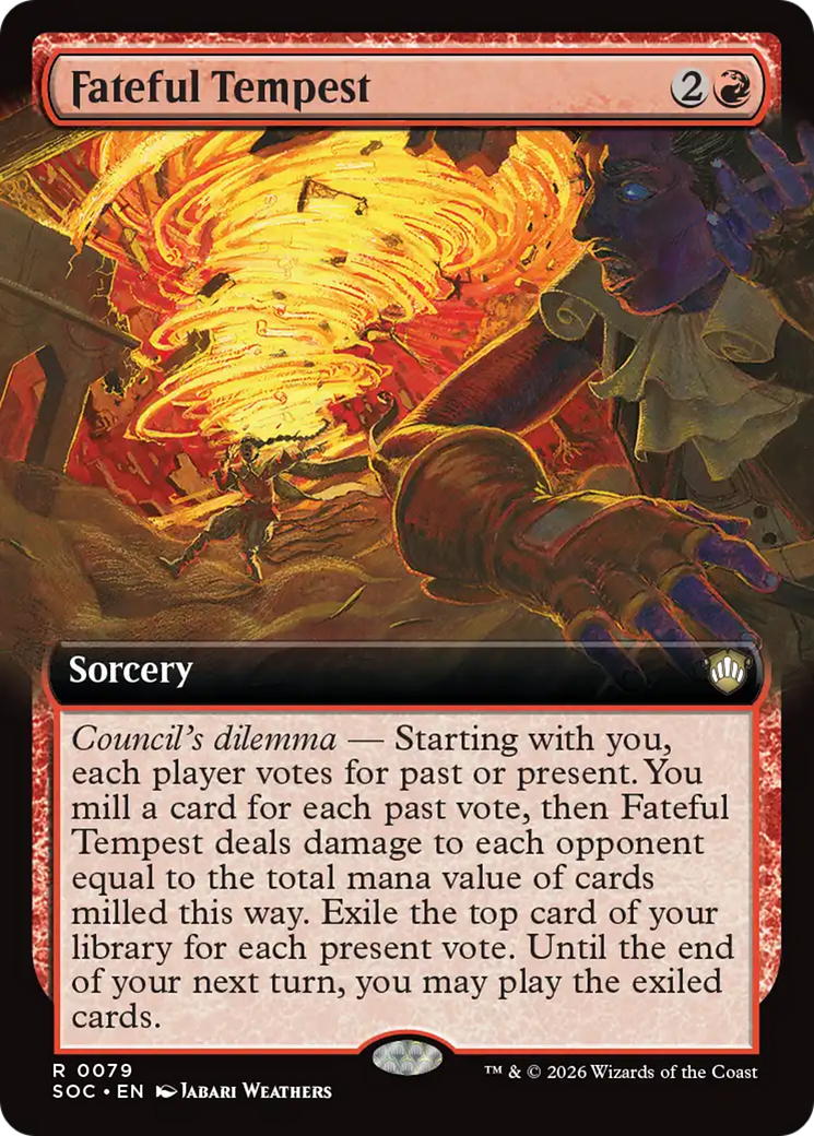 Fateful Tempest (Extended Art) [Secrets of Strixhaven Commander] | Anubis Games and Hobby