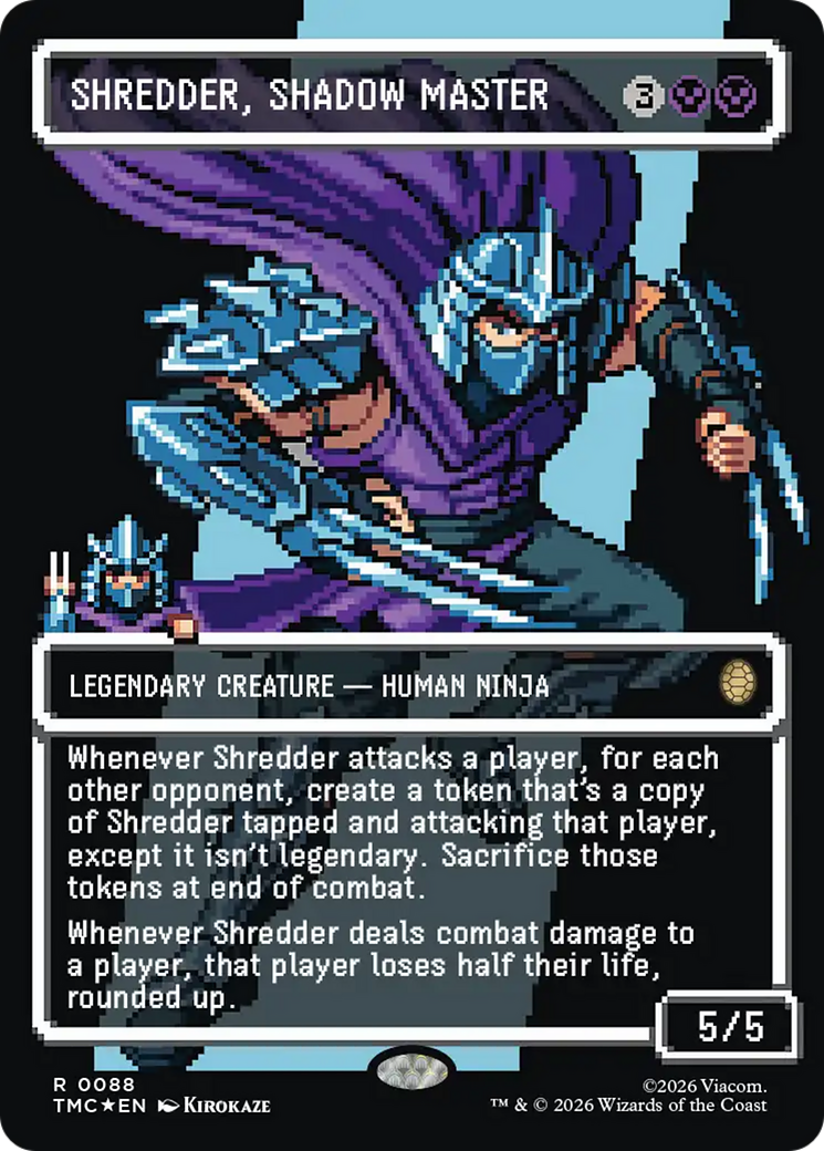 Shredder, Shadow Master (Borderless) [Teenage Mutant Ninja Turtles Commander] | Anubis Games and Hobby