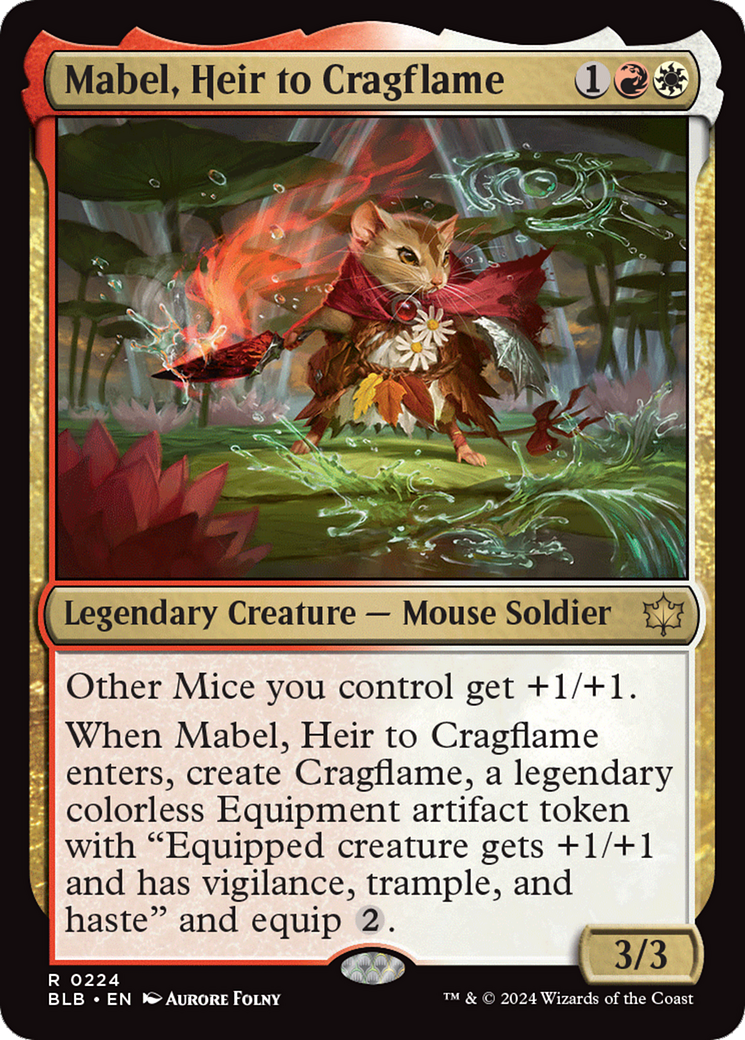 Mabel, Heir to Cragflame [Bloomburrow] | Anubis Games and Hobby