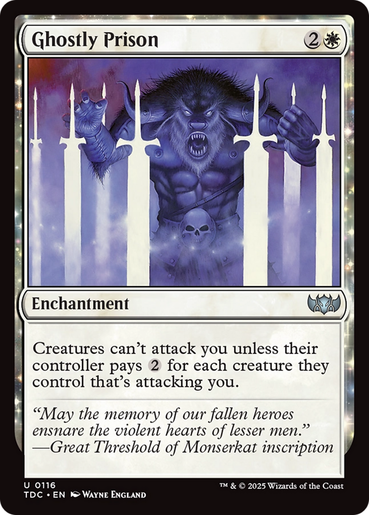 Ghostly Prison [Tarkir: Dragonstorm Commander] | Anubis Games and Hobby