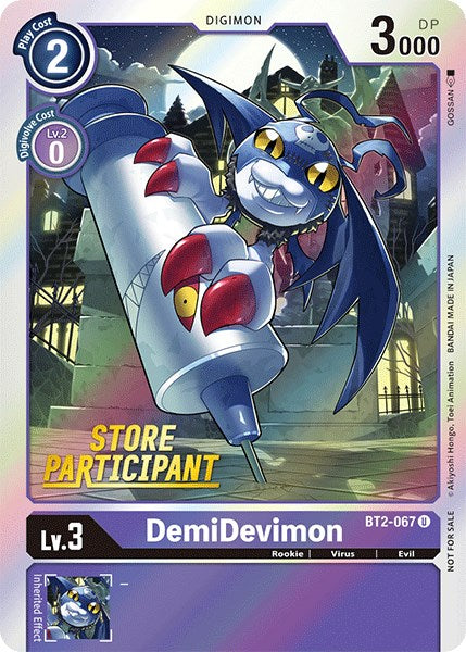 DemiDevimon [BT2-067] (Store Participant) [Release Special Booster Promos] | Anubis Games and Hobby