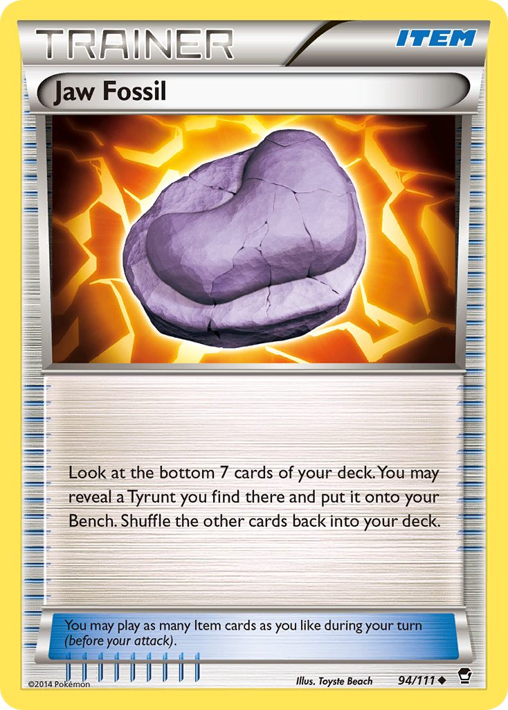 Jaw Fossil (94/111) [XY: Furious Fists] | Anubis Games and Hobby