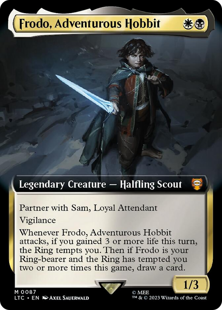Frodo, Adventurous Hobbit (Extended Art) [The Lord of the Rings: Tales of Middle-Earth Commander] | Anubis Games and Hobby