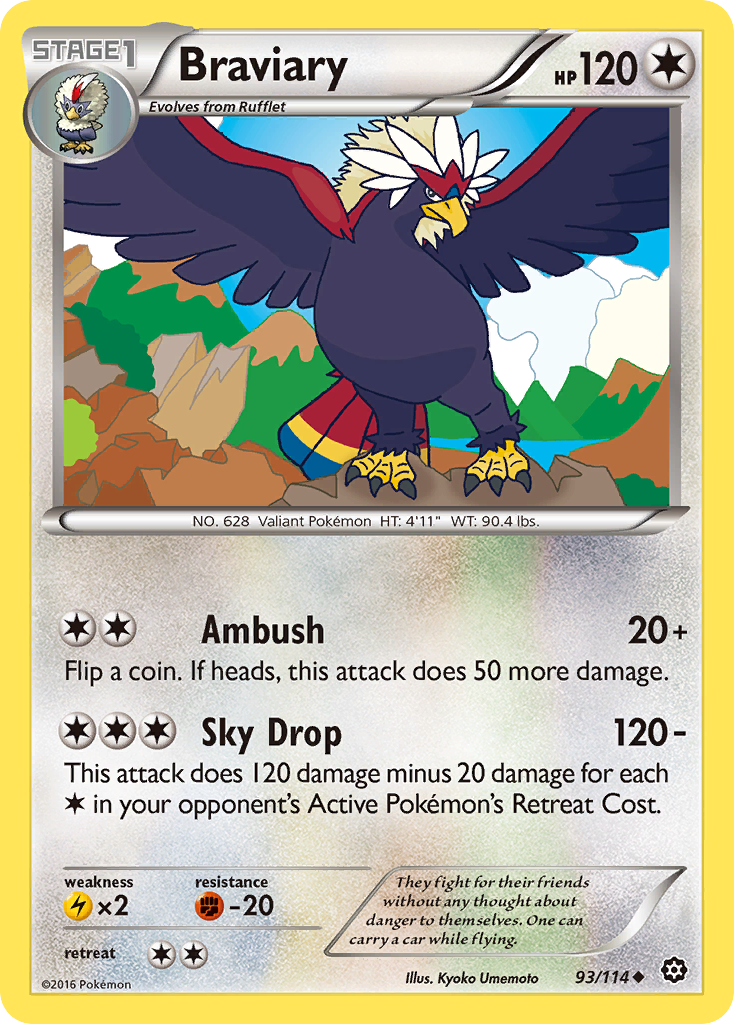 Braviary (93/114) [XY: Steam Siege] | Anubis Games and Hobby