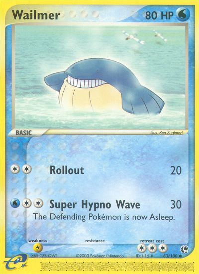 Wailmer (83/100) [EX: Sandstorm] | Anubis Games and Hobby
