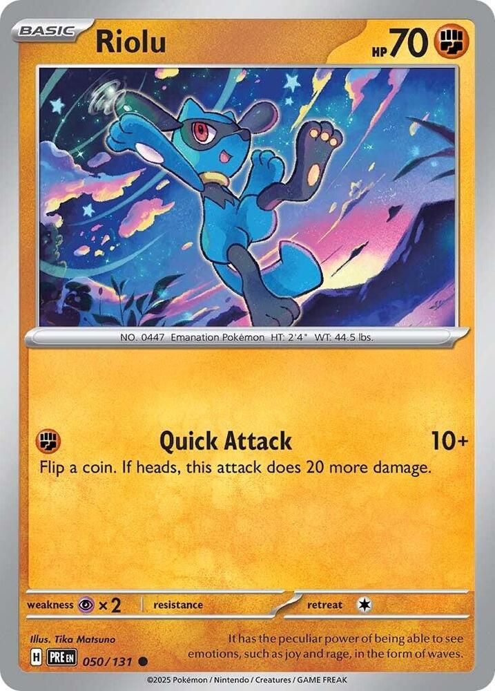 Riolu (050/131) [Scarlet & Violet: Prismatic Evolutions] | Anubis Games and Hobby