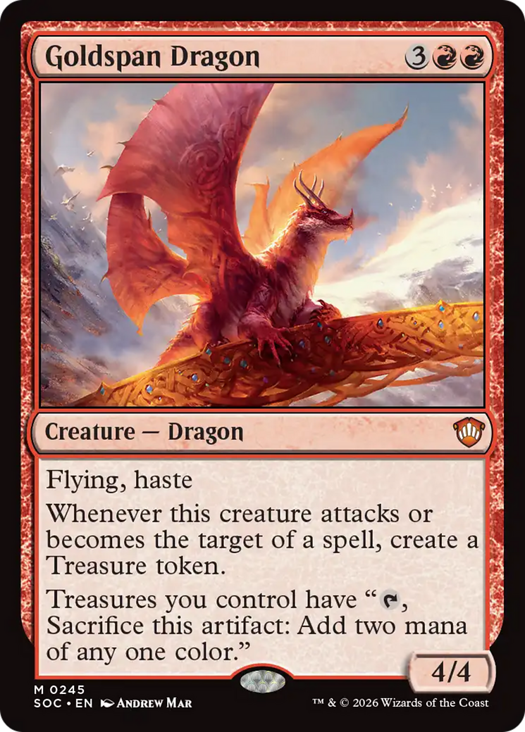 Goldspan Dragon [Secrets of Strixhaven Commander] | Anubis Games and Hobby