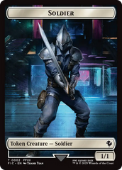 Soldier // Rebel Double-Sided Token [FINAL FANTASY Commander Tokens] | Anubis Games and Hobby