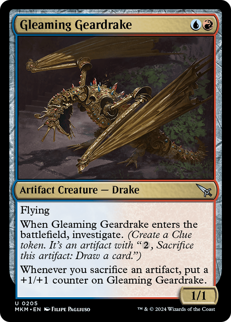 Gleaming Geardrake [Murders at Karlov Manor] | Anubis Games and Hobby