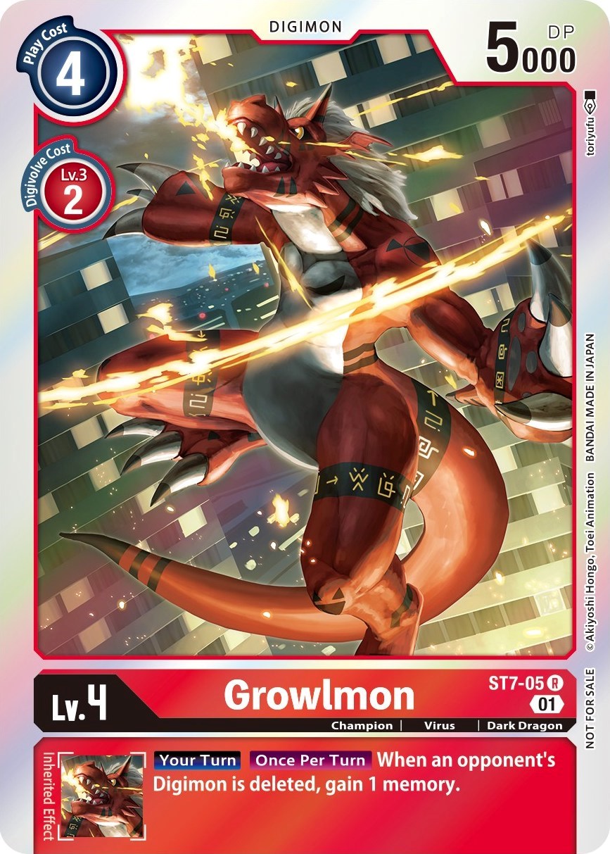 Growlmon [ST7-05] (Gen Con 2022) [Starter Deck: Gallantmon Promos] | Anubis Games and Hobby