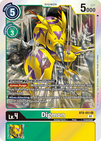 Digmon [BT8-051] [New Awakening] | Anubis Games and Hobby