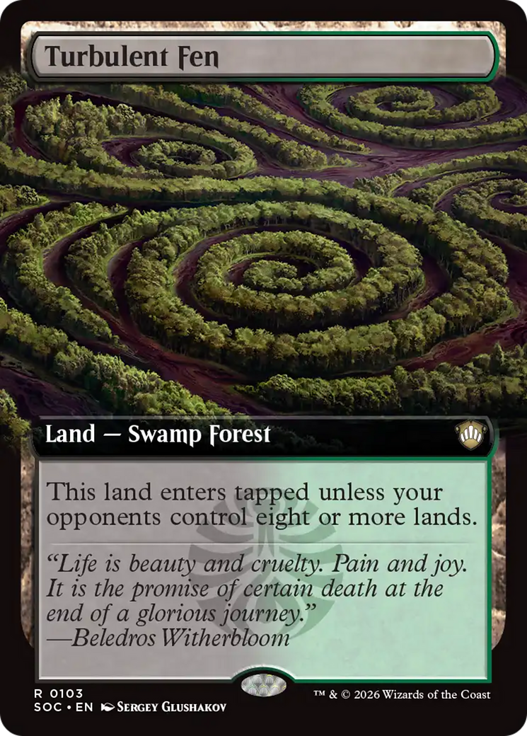 Turbulent Fen (Extended Art) [Secrets of Strixhaven Commander] | Anubis Games and Hobby