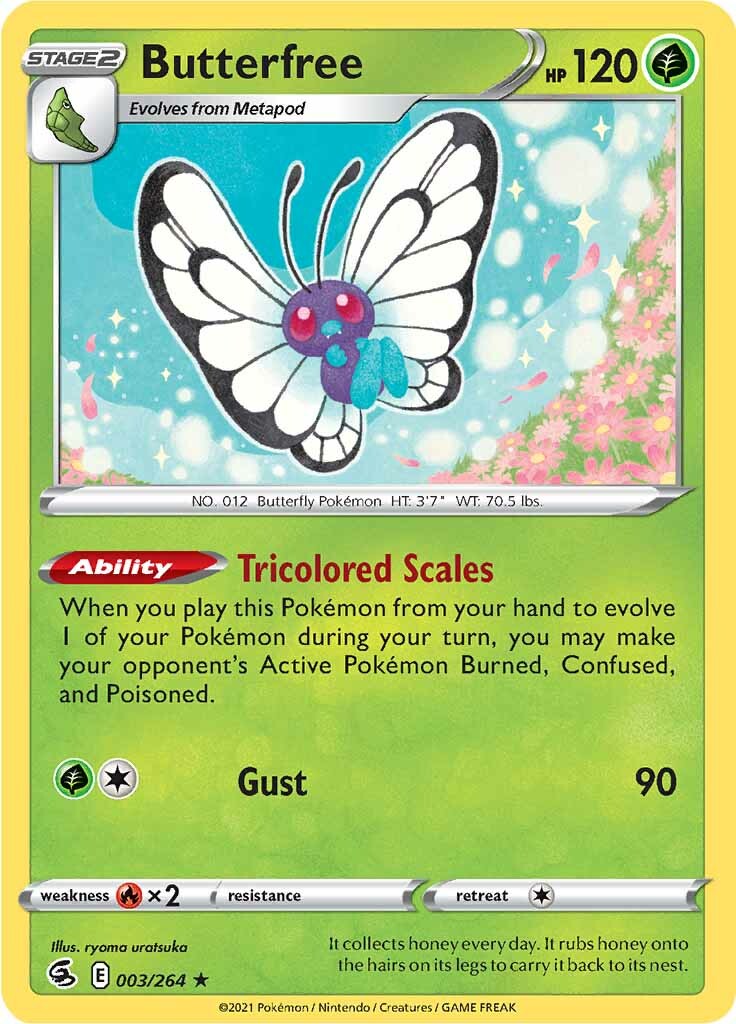 Butterfree (003/264) [Sword & Shield: Fusion Strike] | Anubis Games and Hobby