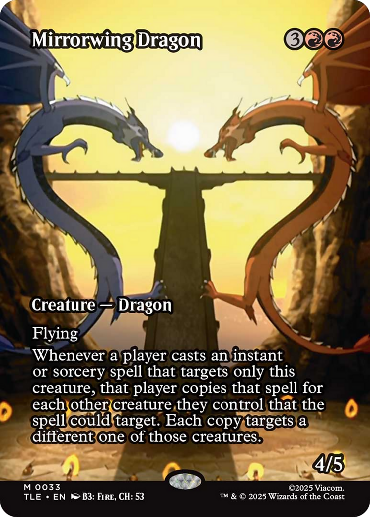 Mirrorwing Dragon (Borderless) [Avatar: The Last Airbender: Eternal-Legal] | Anubis Games and Hobby