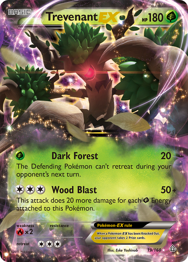 Trevenant EX (19/160) [XY: Primal Clash] | Anubis Games and Hobby